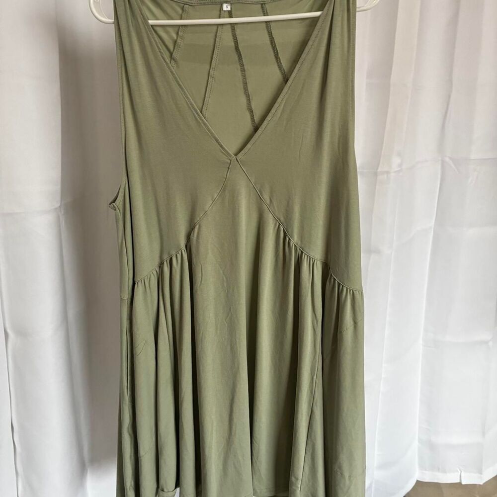 Unbranded Women's Green and Khaki Dress